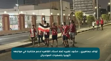 توافد جماهيري.. حشود غفيرة تملأ استاد القاهرة لدعم منتخبنا في مواجهة إثيوبيا بتصفيات المونديال